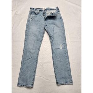 Citizens Of Humanity Jeans Womens 23 Blue Emerson Boyfriend Distressed Denim